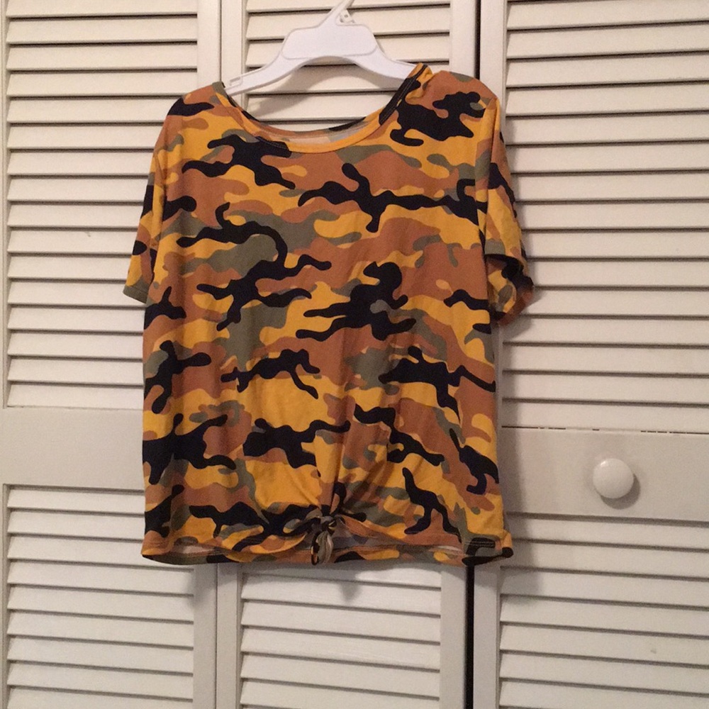 Yellow Camouflage Tee